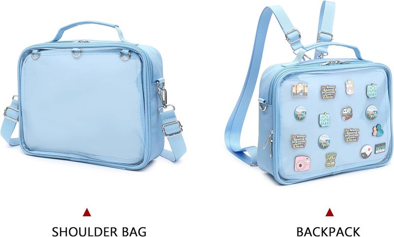 CHERRY SAUCE Dopamine Color Ita Bag Backpack Satchel Oxford Crossbody Messenger Shoulder Bag - Image 4